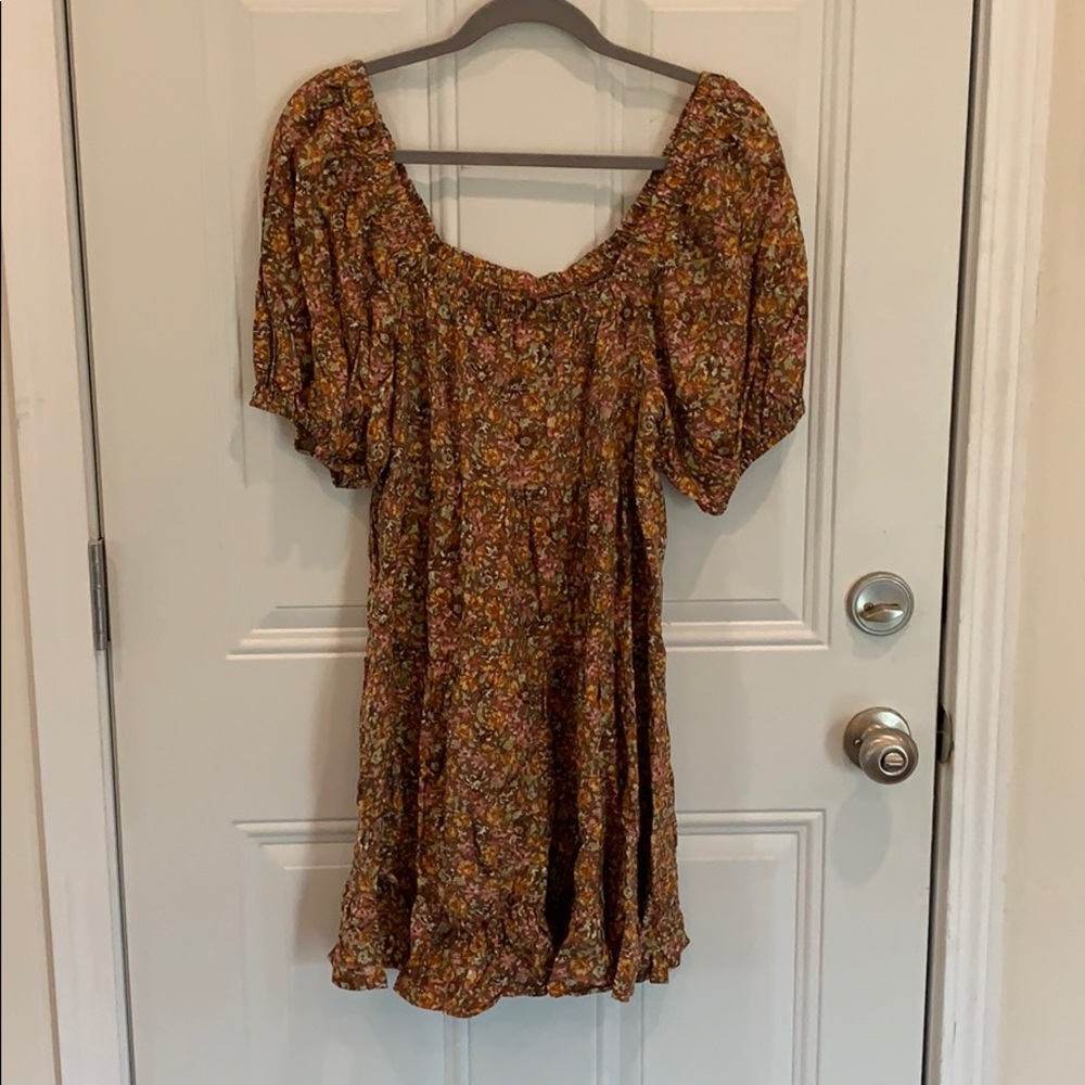 Wild fable brown floral dress